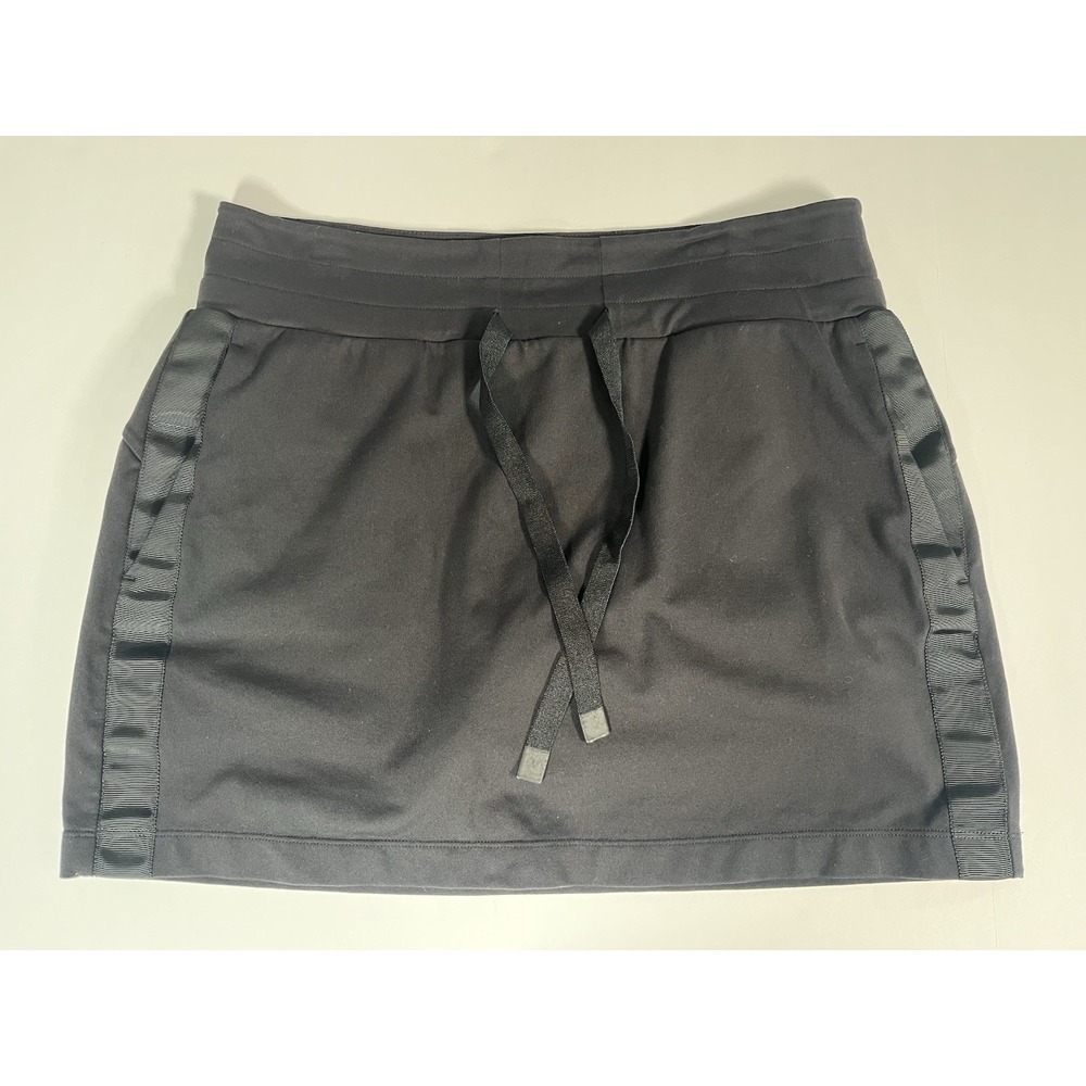 Athleta Metro Downtown Skort | Skirt Black Sz M Side And Back Pockets